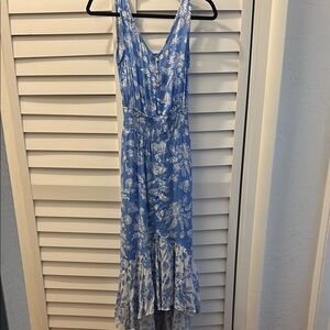 Floral Blue Maxi Dress
